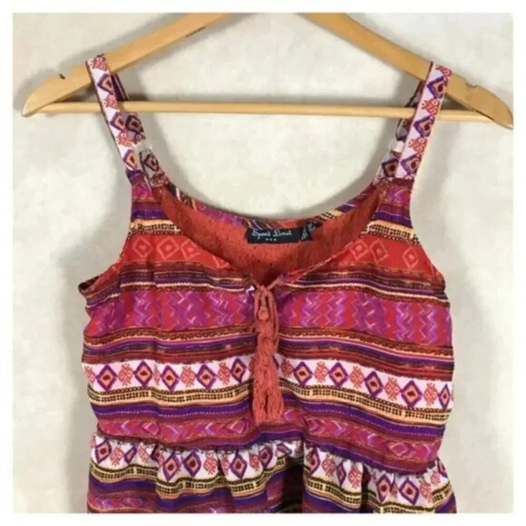 SPEED LIMIT Tribal Printed Tank Top Size, NWOT SMALL - Picture 3 of 4
